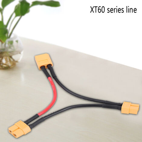 2 Pièces Connecteur XT60 pour Batterie RC Lipo, Câble Adaptateur 1 Femelle vers 2 Mâles (1/5)