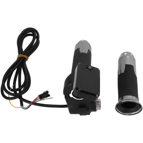1 Paire Poignées d'Accélérateur Vélo Électrique avec Écran LCD, Câble et Clé en Aluminium (1/5)
