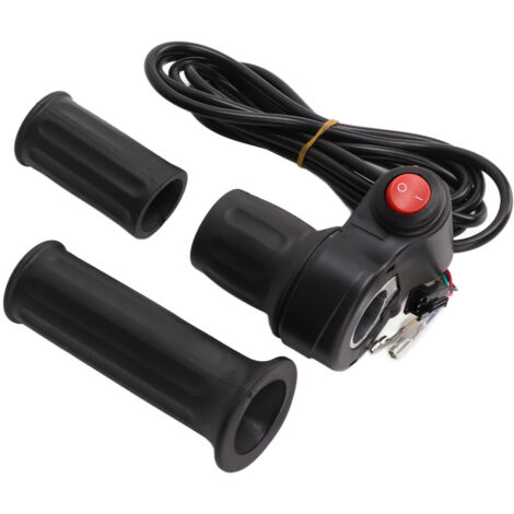 Poignée d'accélération pour vélo électrique, compatible 12V-99V, durable à demi-tour pour guidon fendu (1/5)