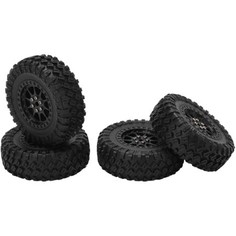 Lot De 4 Pneus RC 80 Mm – Noir – Haute Stabilité – Compatibles MN86
