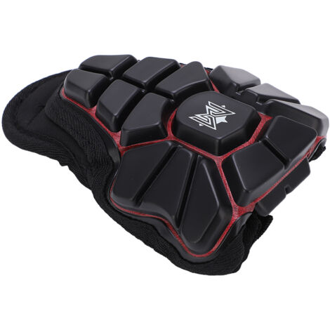 MEROCA Gilet de Sécurité Antichoc pour Enfants, Protection Poitrine Moto et Scooter Noir Rouge