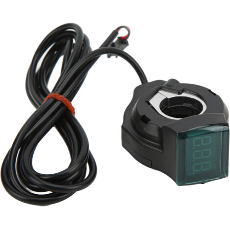 Accélérateur pour Vélo Électrique avec Écran LED Rouge et Poignée de Vitesse (1/5)