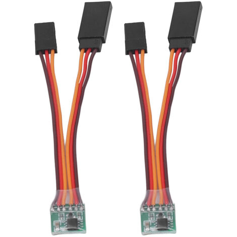 2PCS Inverseur de Signal Servo pour Modèles RC, Avion, Voiture et Bateau (1/5)