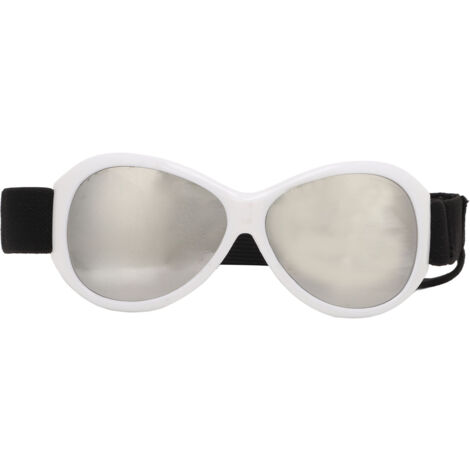 Lunettes de protection pour chien anti-vent, anti-UV et anti-poussière avec bandeau ajustable - Transparent argenté (1/5)