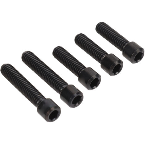 Vis de Dérailleur en Titane Noir M4 pour VTT - Antirouille, Longueurs 13.5mm et 20mm, Montage Facile (1/5)