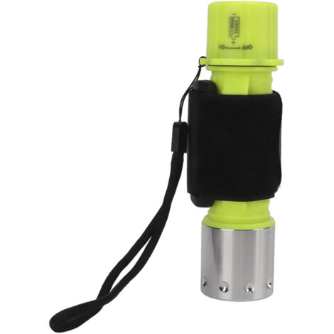 Lampe de plongée LED étanche IPX8, légère et portable en alliage d'aluminium, idéale pour la plongée, la pêche et les activités nautiques. (1/5)