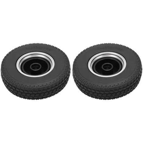 2 Roues Avant en Caoutchouc avec Moyeu Alliage pour Camion RC Tamiya 1/14, Pneus Tracteur (1/5)