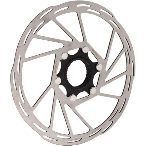 Disque de frein vélo 180mm acier inox perforé, léger pour VTT et vélo de route (1/5)