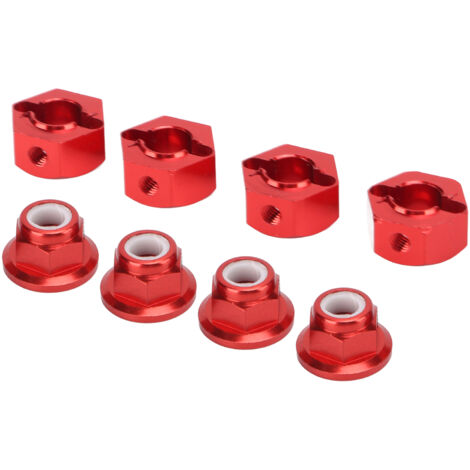 Douille de roue hexagonale 12mm en aluminium pour modèles RC 1/10 et 1/12, antidérapante et durable. (1/5)