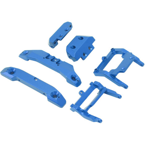 Pare-chocs avant/arrière aluminium pour Traxxas LaTrax Teton 1/18 - Pièces upgrade et accessoires RC - Bleu (1/5)