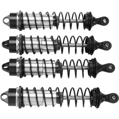 4 Pièces Amortisseurs Avant Arrière pour Traxxas MAXX 2.0 1/10, Pièces de Rechange RC Noires, Amortisseurs Choc Voiture Télécommandée (1/5)