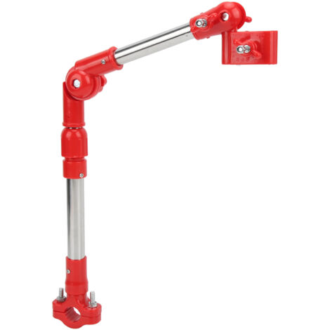 Support vélo universel en acier inoxydable, adaptable pour parapluie sur fauteuil roulant ou usage extérieur, système télescopique et rotatif 360° (1/5)