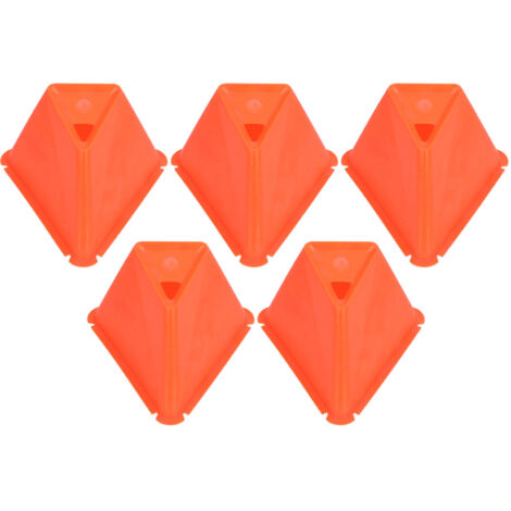 5 Cônes d'Entraînement Orange pour Football, Skate et Roller - Marqueurs Durables (1/5)