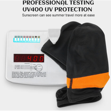 Cagoule anti-UV en soie glacée pour cyclisme et moto, homme et femme, compatible casque