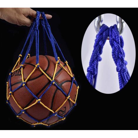 Filet de Transport Polyvalent pour Ballons, Fruits et Légumes - Sac Filet Portable 2 Pièces (1/2)