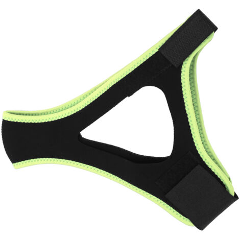 Sangle Anti-Ronflement Mentonnière Ajustable - Solution Apnée Sommeil avec Bordure Fluorescente Verte (1/5)
