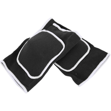 1 Paire de Genouillères de Protection Confortables pour Fitness, Pilates et Exercices - Couleur Noir et Blanc (1/5)