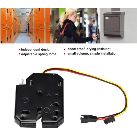 Verrouillage électromagnétique intelligent réglable pour meuble, alimentation 12V DC (1/3)