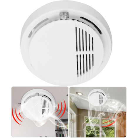 Détecteur de Fumée Photoelectrique Autonome 80dB avec Alarme Incendie Sans Fil (1/5)