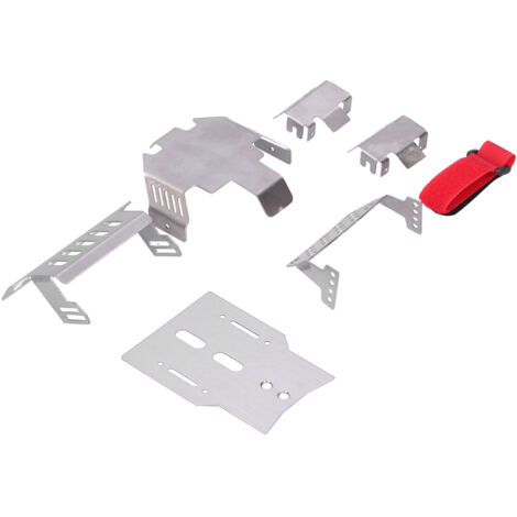 Plaque de Protection Inférieure en Acier Inoxydable pour Châssis Traxxas TRX‑4 Modèle 82056‑4 (1/5)