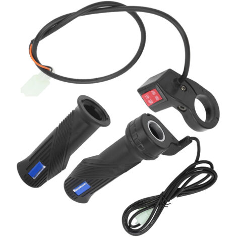 Poignée Accélérateur Vélo Électrique avec Interrupteur Marche Avant/Arrêt - Guidon Scooter Électrique (1/5)
