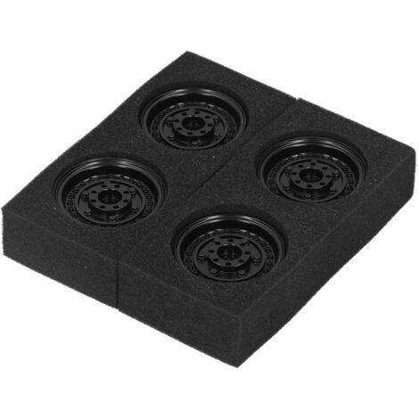 4 Pièces Jantes Beadlock en Métal pour Modèles RC AXIAL TRX4 GEN8 MST HSP - Noir (1/5)