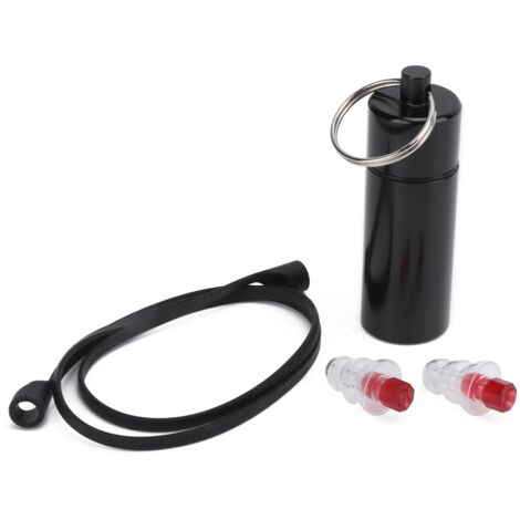 Bouchons d'Oreilles Musicien 22x67mm Anti-Bruit, Étanches avec Étui de Rangement en Silicone et Cordon (1/5)