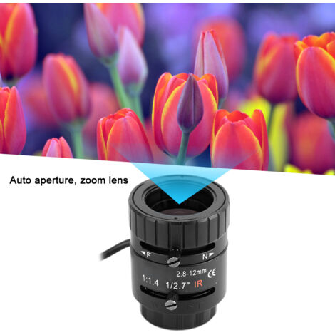 Objectif de Caméra Surveillance 3MP HD 2.8-12mm avec Zoom Motorisé et Iris Auto (1/5)