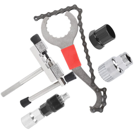 Kit De Réparation Vélo 4 Pièces – Extracteur Chaîne, Pédalier, Manivelle – Acier Robuste, Ergonomique, Compact – Pour Route Et VTT
