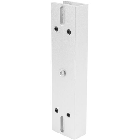 Support de serrure magnétique en U en alliage d'aluminium léger, capacité 280 kg pour portes en verre, métal ou bois, fixation robuste. (1/5)