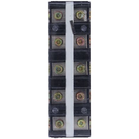 1 unité Borne de Distribution 100A 600V Type Fixe TC Double Rangée en Cuivre Rouge pour Tableau Électrique (1/5)