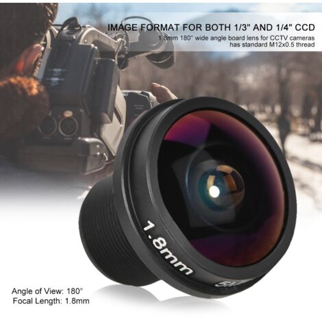 Caméra de surveillance HD 5MP avec objectif fisheye 180° pour vision panoramique (1/2)