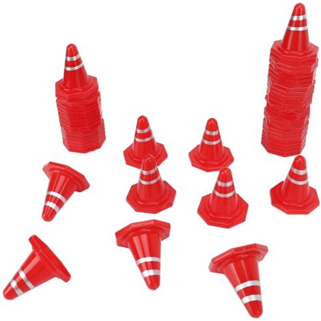 60 MINI CÔNES de signalisation : panneaux de signalisation pour enfants, cônes EUR 11,18