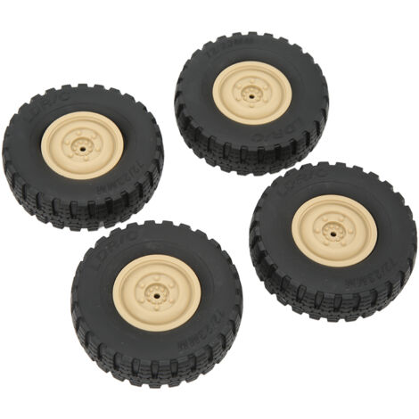 4 pneus tout-terrain pour Unimog P06 RC, remplacement durable des roues, couleur sable