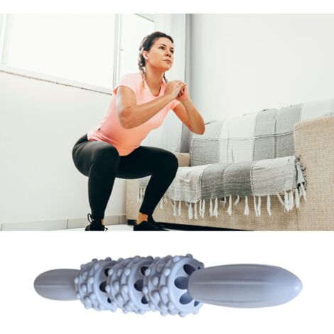 Rouleau de Massage Musculaire avec Picots - Soulagement des Courbatures et Récupération Active - Version Bleue (1/5)