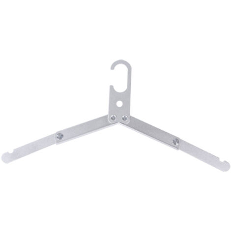 Porte-vêtements portable pliable en aluminium léger pour déplacements et rangement maison argenté (1/5)