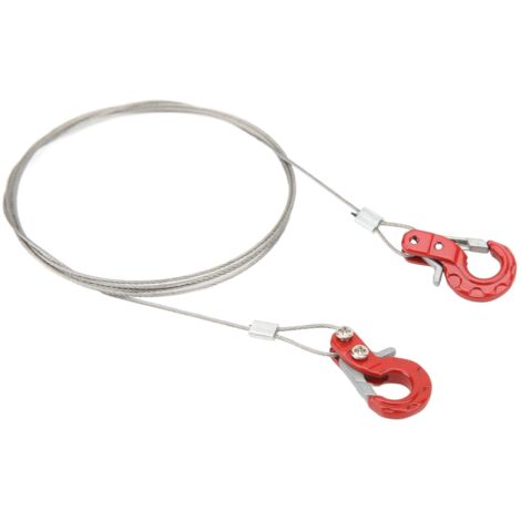 2 pièces Crochet de Remorque en Alliage d'Aluminium Léger pour Véhicules RC SCX10 D90 TRX4 (1/5)
