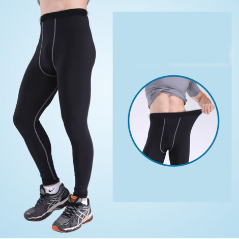 Pantalon de sport homme compression XL, respirant et léger pour running et fitness, gris (1/5)