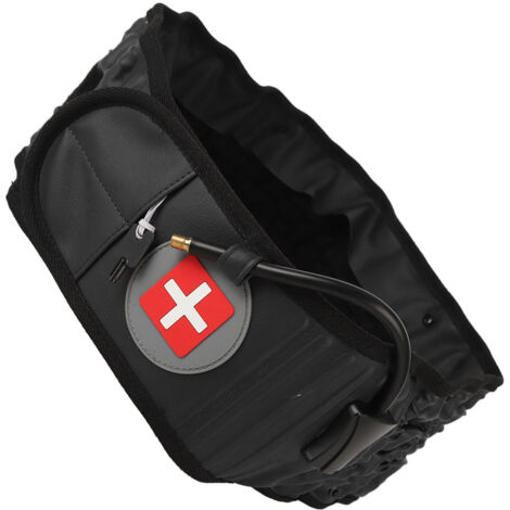 Ceinture Lombaire Inflatable avec Pompe - Support Dorsal pour Réduction de la Pression Lombaire Noir