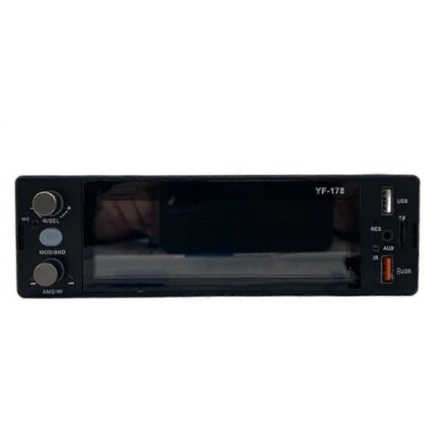Autoradio 1 DIN MP3 avec lecteur MP3, radio FM, entrée AUX et Bluetooth (1/5)