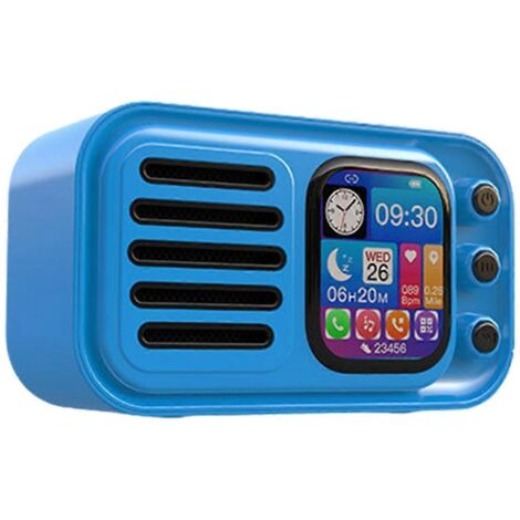 Enceintes Bluetooth sans fil HiFi rétro portables à écran tactile, D (1/5)