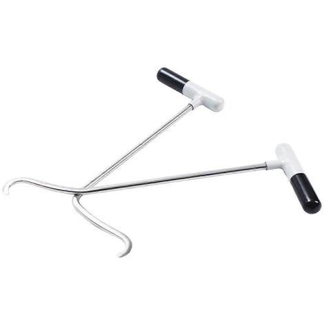 Lot de 2 outils de réparation de bosses de voiture, crochet en acier allié, pied de biche antidérapant (1/5)