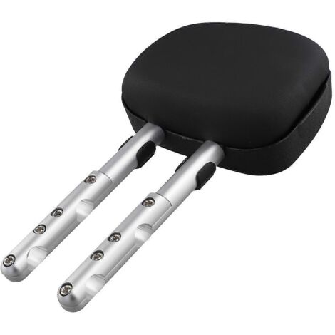 Support de dossier arrière pour moto, coloris argent et noir (1/5)