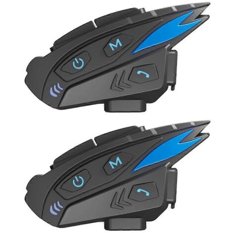 oreillettes pour casque de moto Bluetooth 5.1 avec connexion réseau à un bouton (1/5)