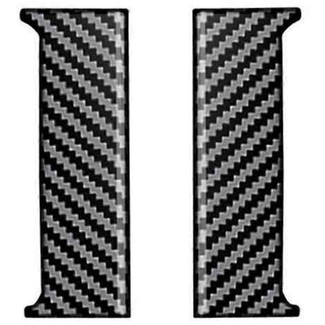 Autocollant de garniture de poignée de porte centrale de voiture pour motif fibre de carbone (1/5)