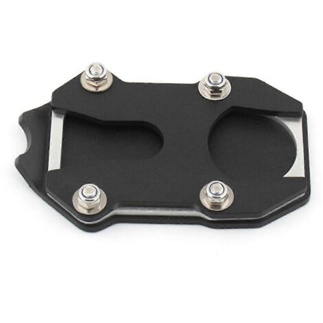 Accessoires moto : montant latéral élargi pour noir et argent (1/5)