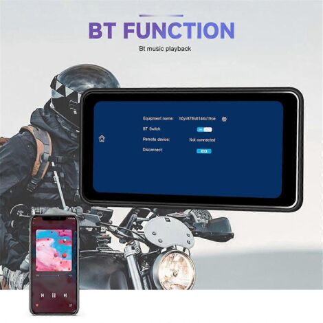Écran de navigation portable pour moto de 6,25 pouces avec caméras avant et arrière (1/5)