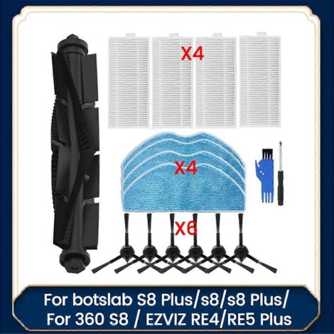 Pièces détachées pour aspirateur Botslab S8 Plus/S8/S8 Plus (360 pièces) (1/5)