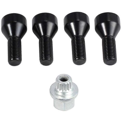 Kit de boulons et écrous antivol de roue M12x1,5 36136786419 pour Z4 Z3 M6 M5 M3 (1/5)