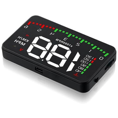 Affichage tête haute OBD HUD, avertissement de survitesse, projecteur de pare-brise (1/5)